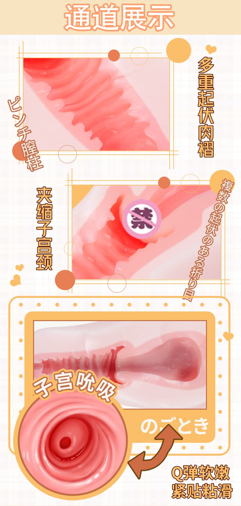 Amazon.com: Uterine Steamed Bun Acupoint Suck Masturbation Cup Real Mold.  Adults Portable G-spot para Penis Suction Prostate Pussy Sexual Stimulation  Training Sex Toy for Women Female Men Male Unisex : Health &