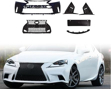 LOSTAR New Front Bumper Compitable With 2006-2013 lexus IS250 IS350 Conversion to 21+ F Sport