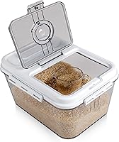 Vista 10 de Chef's Path Contenedores herméticos extra grandes y altos para almacenamiento de alimentos, juego de 4, almacenamiento hermético de alimentos