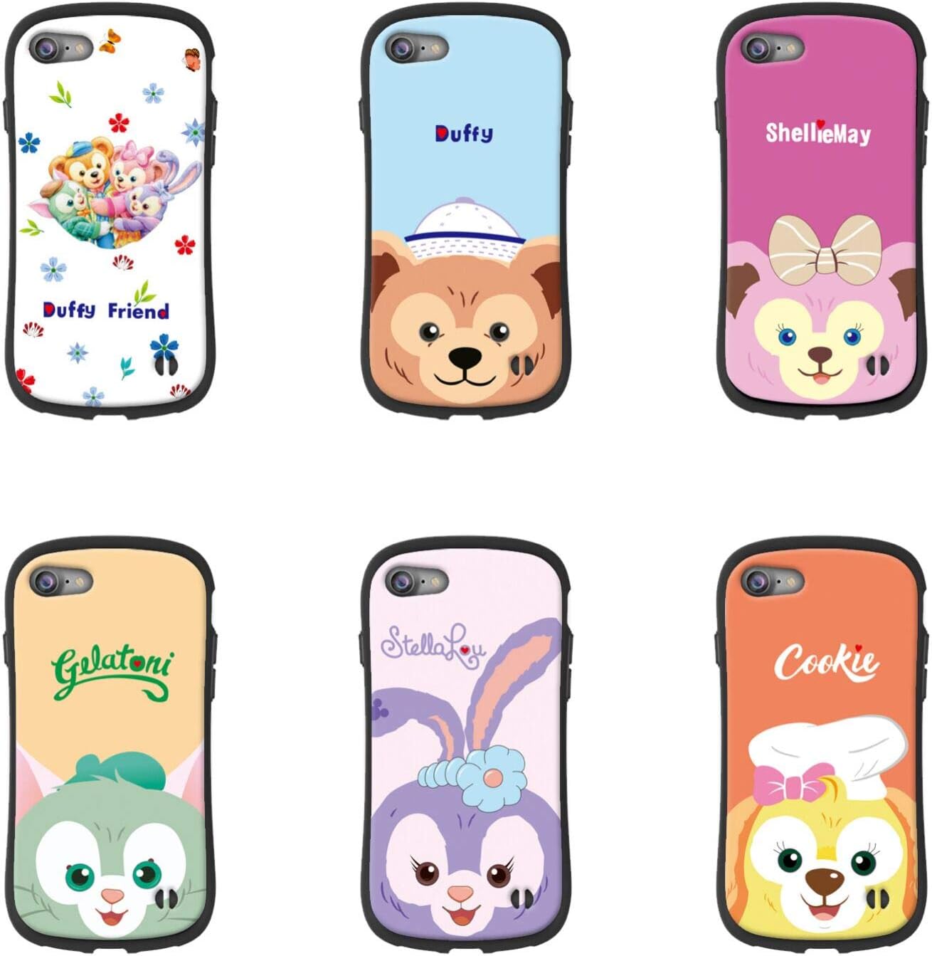 Amazon ダッフィーフレンズ 仲間たち Iphoneケース アイフォーンカバー 衝撃防止 可愛い ワイヤレス充電対応 ストラップホール付き キャラクター ダッフィー シェリーメイ ジェラトーニ ステラルー クッキちゃん Duffy Sherry May Geratoni Stella Lou Cookie Iphonexr