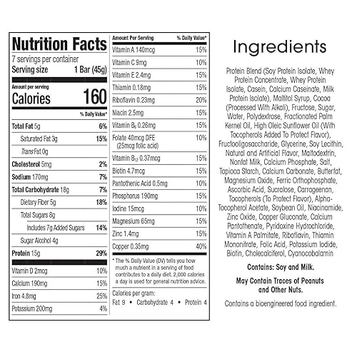 Miniatura 8 de WonderSlim - Barra de proteína nutritiva