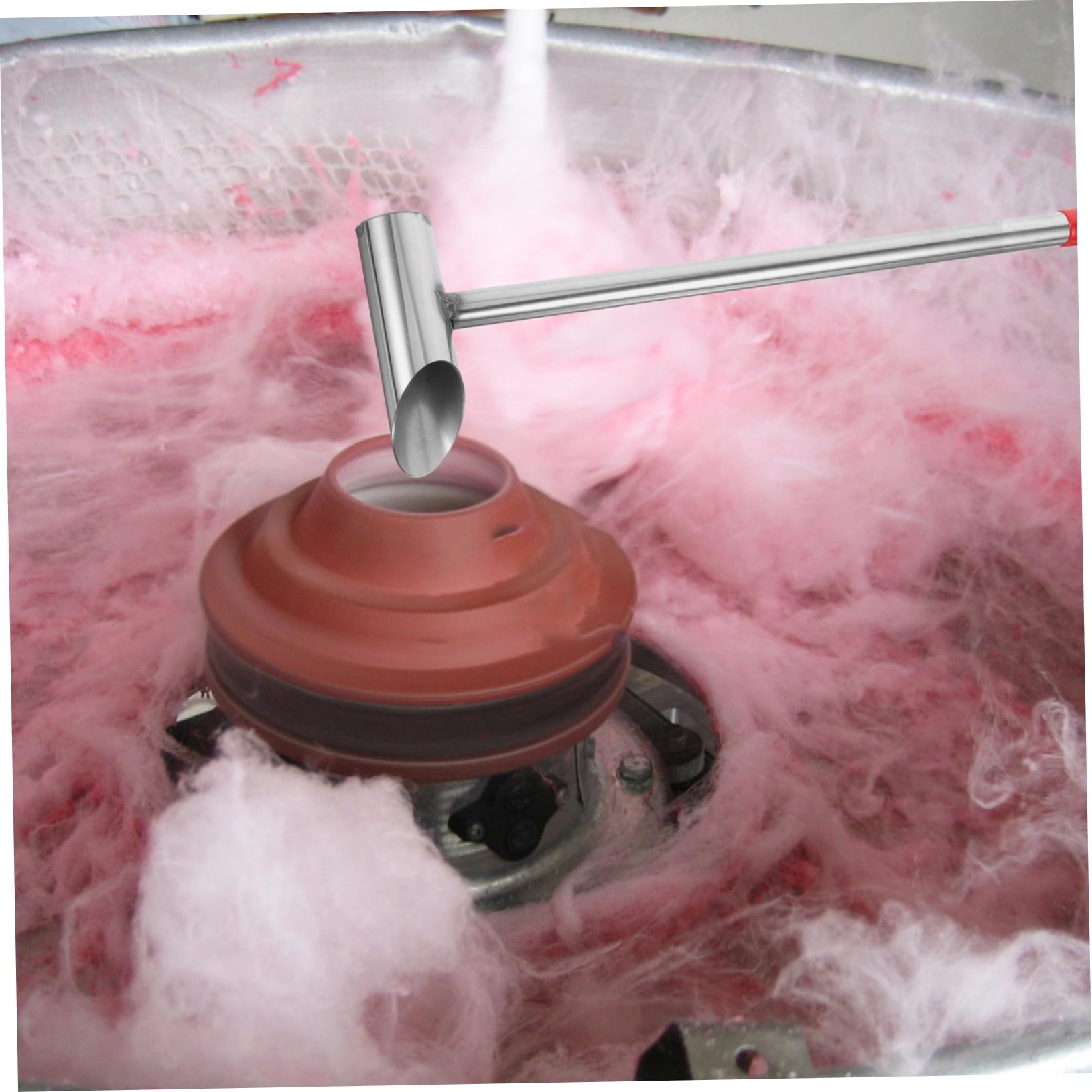 CORHAD Stainless Steel Marshmallow Scoop with Long Handle Convenient Sugar Spoon for Candy Machine Ergonomic Design for Easy Sugar Handling for DIY Candy Making