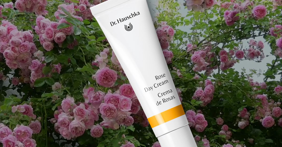 Dr. Hauschka Rose Day Cream, Daily Moisturizer, 1.0 US fl oz, For Dry, Sensitive, Red Skin, With Shea Butter & Avocado Oil