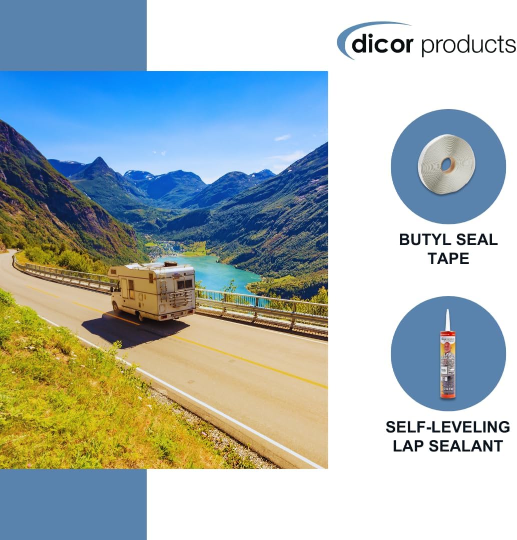 Dicor RA230KIT Seal-Tite Rooftop Accessory Installation Kit for RV Roofing