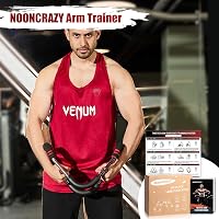 Aparat de antrenament pentru brațe și piept NOONCRAZY Twister, rezistență reglabilă 13-27 kg, echipament pentru exerciții partea superioară a corpului acasă, cu poster de antrenament inclus, pentru bărbați și femei 7
