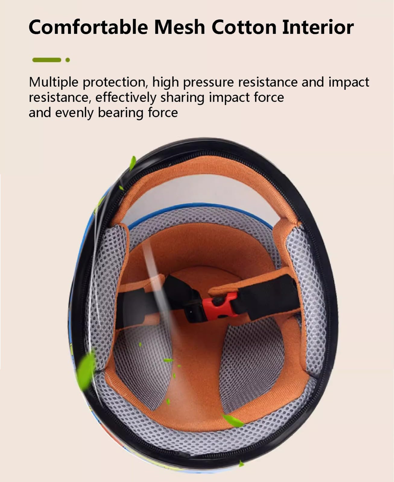 Casco Moto Per Bambini - Integrale, Leggero, Con Visiera, Per Scooter E Bici - Foto 6