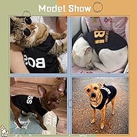 Vista 5 de Camisas para perros, paquete de 4 ropa para gatos, disfraces para cosplay, camisetas transpirables para mascotas, ropa de verano, chaleco