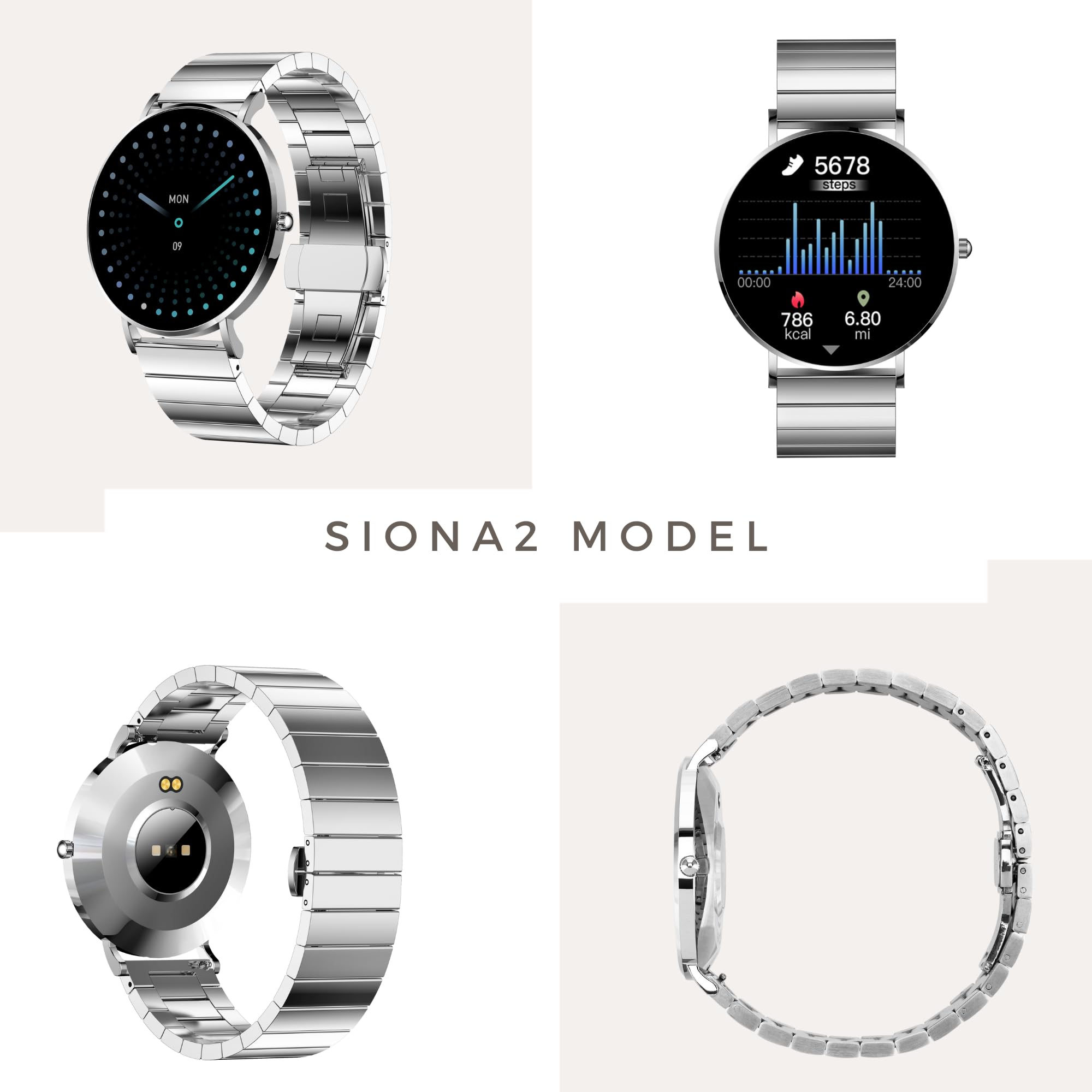 XCOAST SIONA 2 Smartwatch Argent