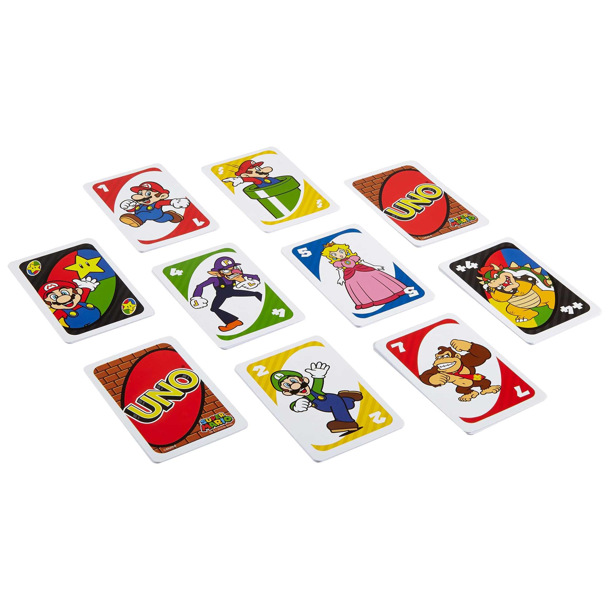 Mattel Games - UNO Versione Super Mario Bros, Gioco di Carte per Famiglie e Bambini 7+ Anni, DRD00
