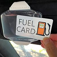Vista 8 de Portavisor Resistente para Tarjeta de Combustible con Bolsillo de Vinilo Transparente - Accesorios para Camión y Automóvil para Interior - Licencia