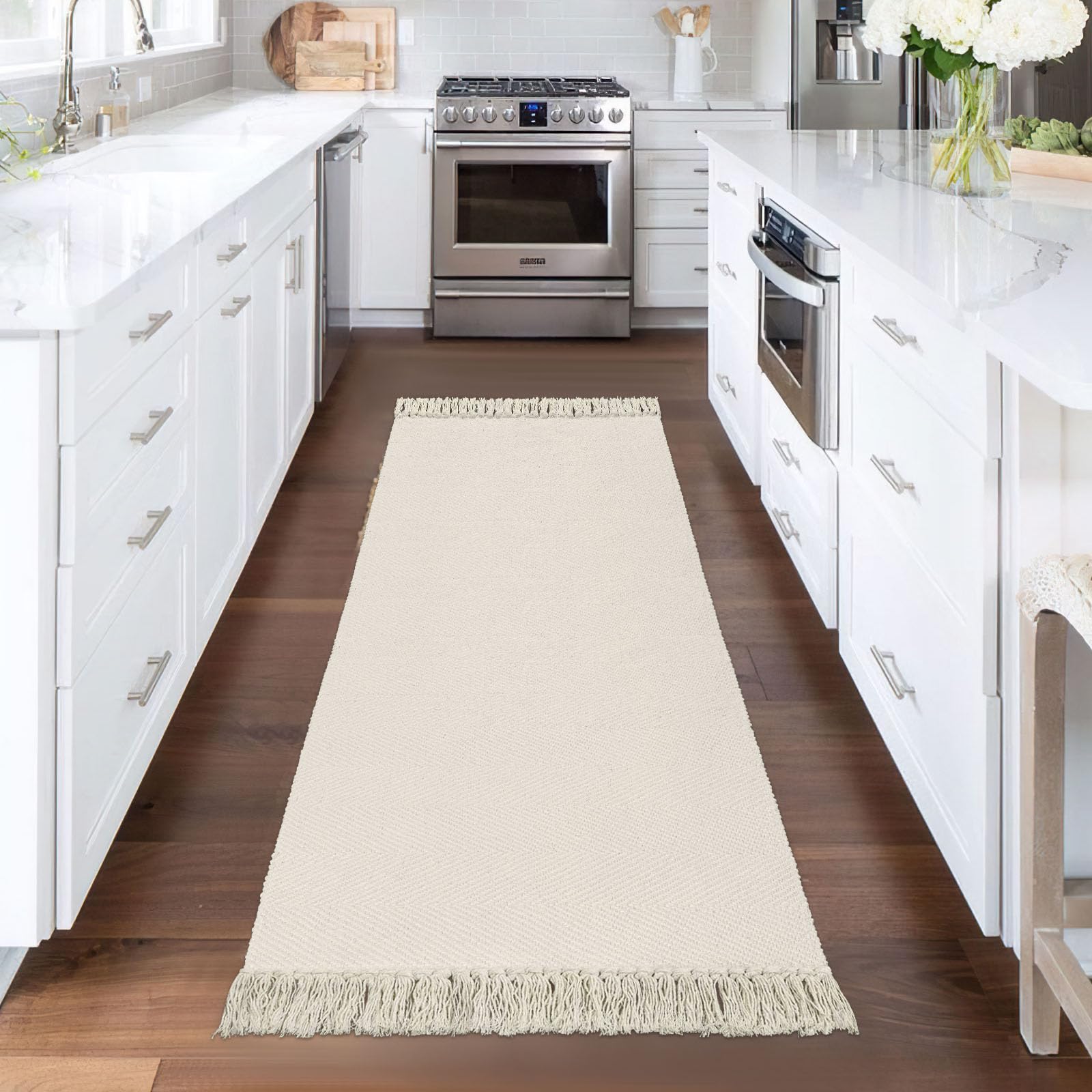Tapis de couloir bohème pour chambre et cuisine