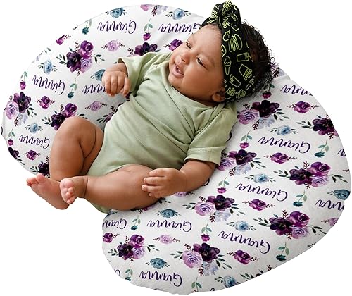 Funda de almohada de lactancia para bebé, fundas suaves personalizadas, funda de almohada de lactancia materna con nombre personalizado para