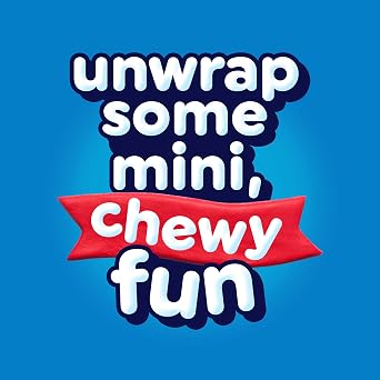 Airheads Mini Candy Bars, Taffy Variety Pack, Individually Wrapped Bulk Candy, Six Assorted Fruit Flavors Artificially Flavored, 80 Count Bag (4-Pack)