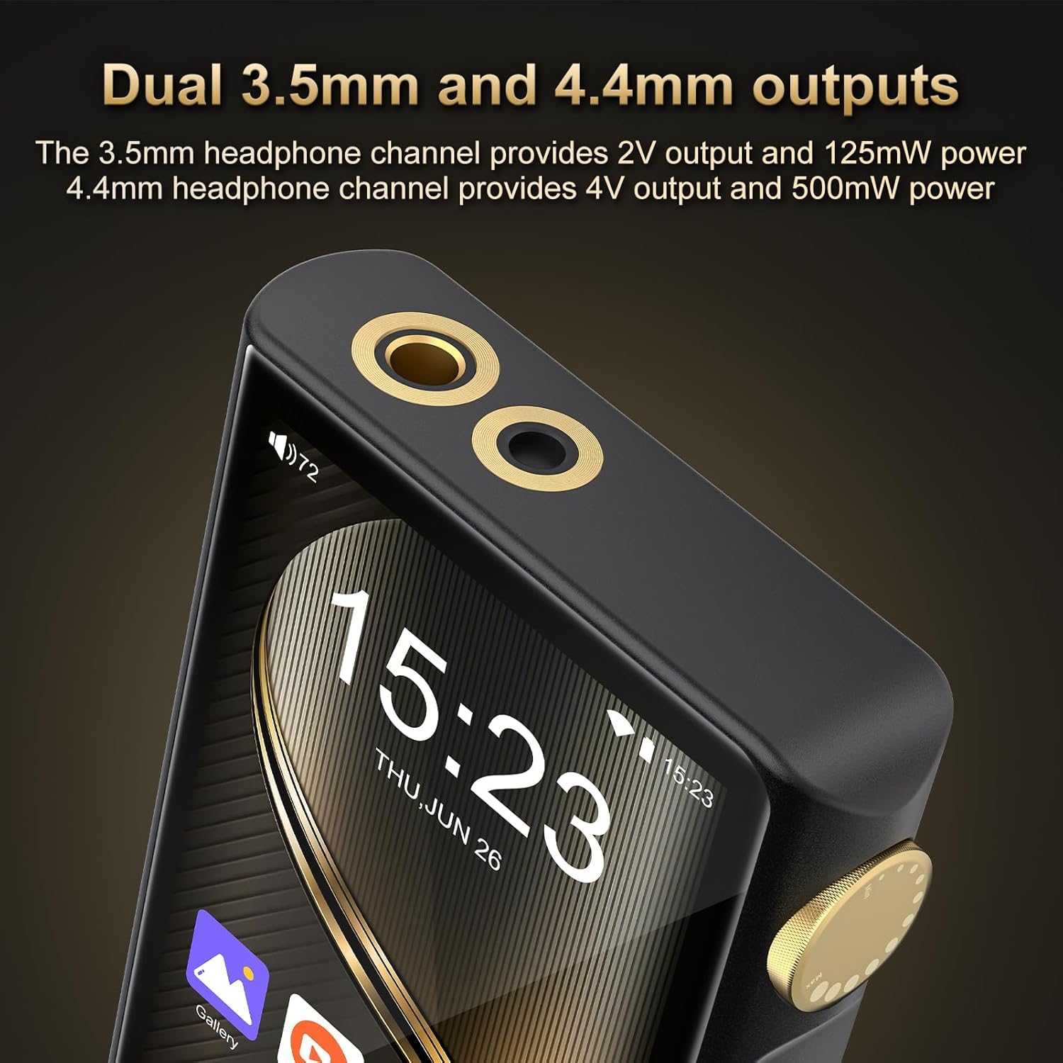 96GB HiFi MP3 Player with Bluetooth and WiFi, ZAQE Android 12 Hi-Res Music Player, Lossless DSD DAC Flac, High Resolution Music Player with 64 GB Memory Card, Supports up to 512GB