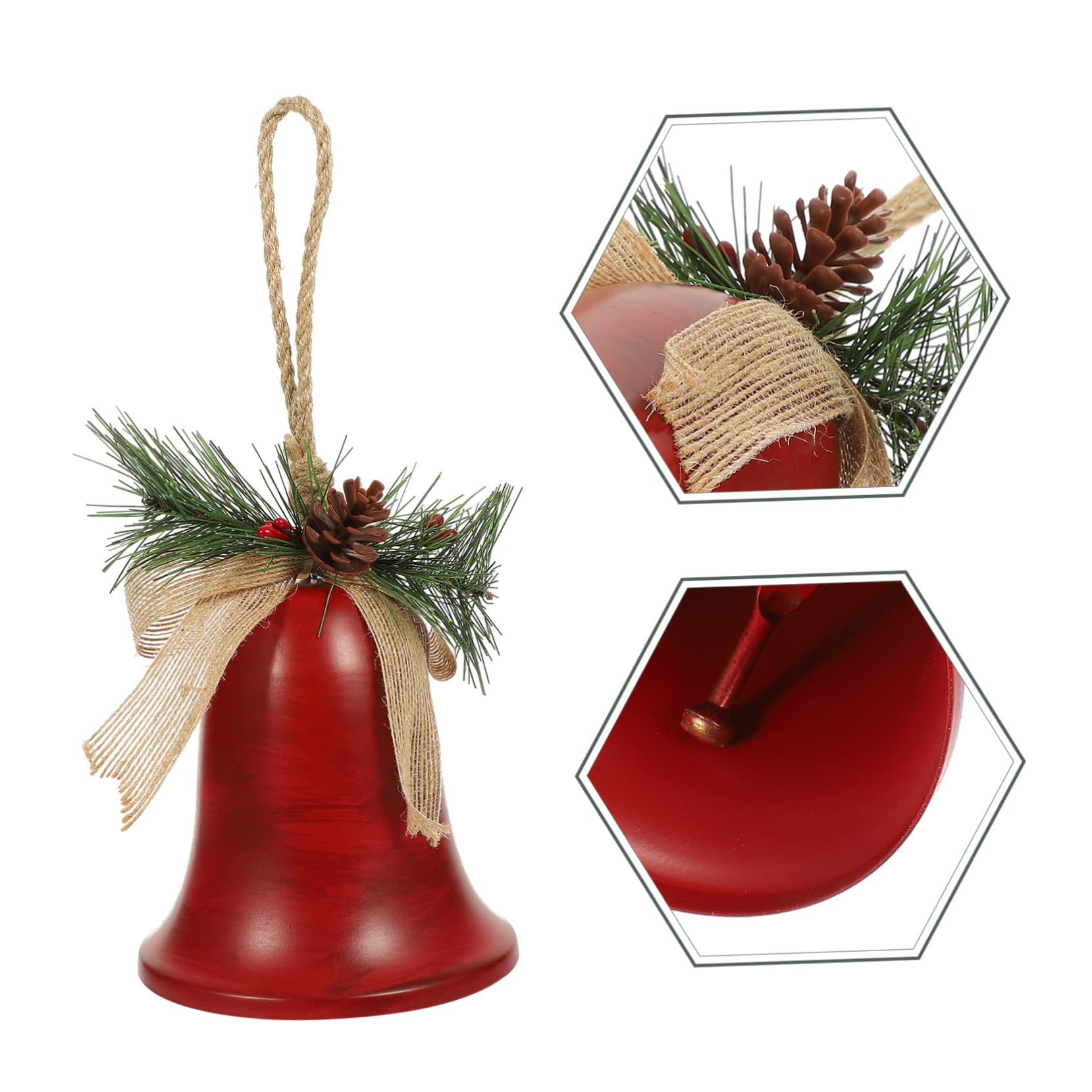 Alipis 5pezzi Campane Natalizie Decorative Ciondolo Per e Decorazioni Festive e Accogliente Per