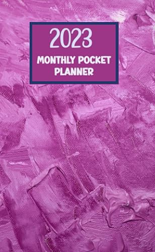 2023 Monthly Pocket Planner Small 1 Year Calendar Schedule Organizer Start January 2023 to December 2023 with HolidaysIncludes Place for Contacts,