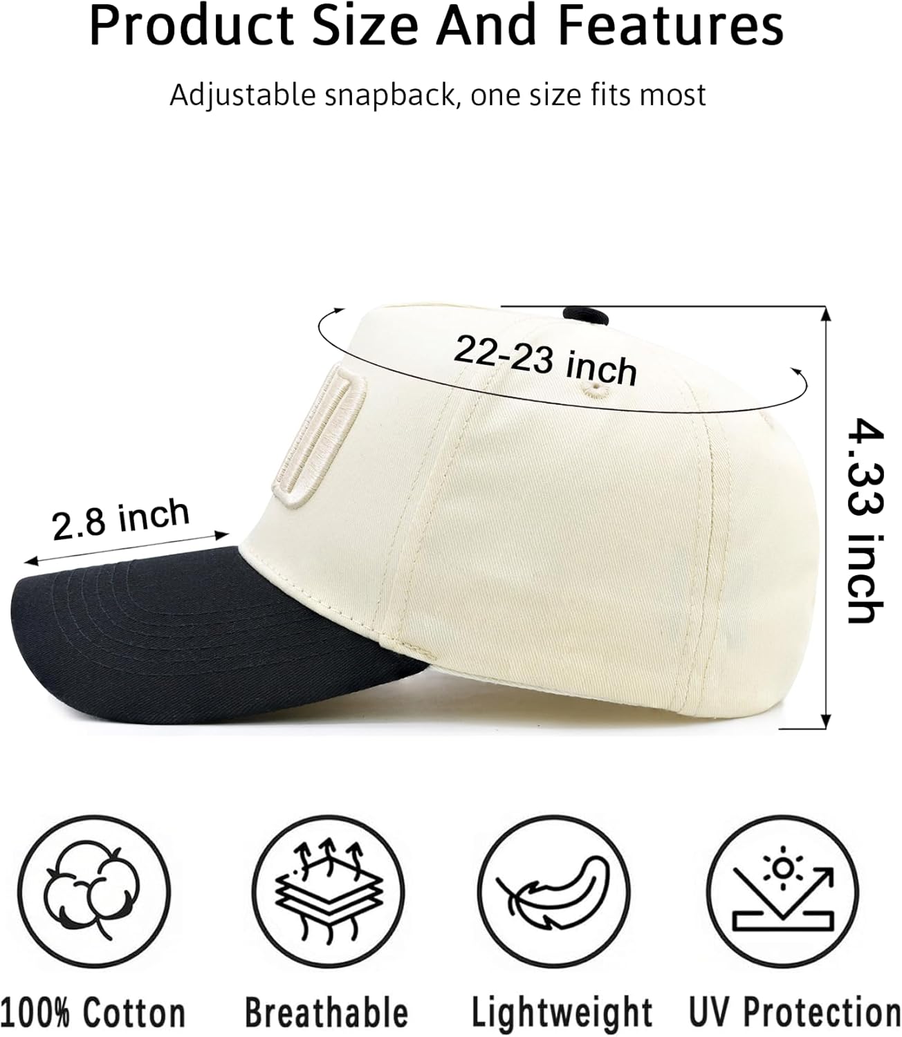 Dad Hats for Men, Vintage Two Tone Hat, New Dad Gifts for Husband, Fathers Day Birthday Gifts from Daughter Son Wife - Image 3