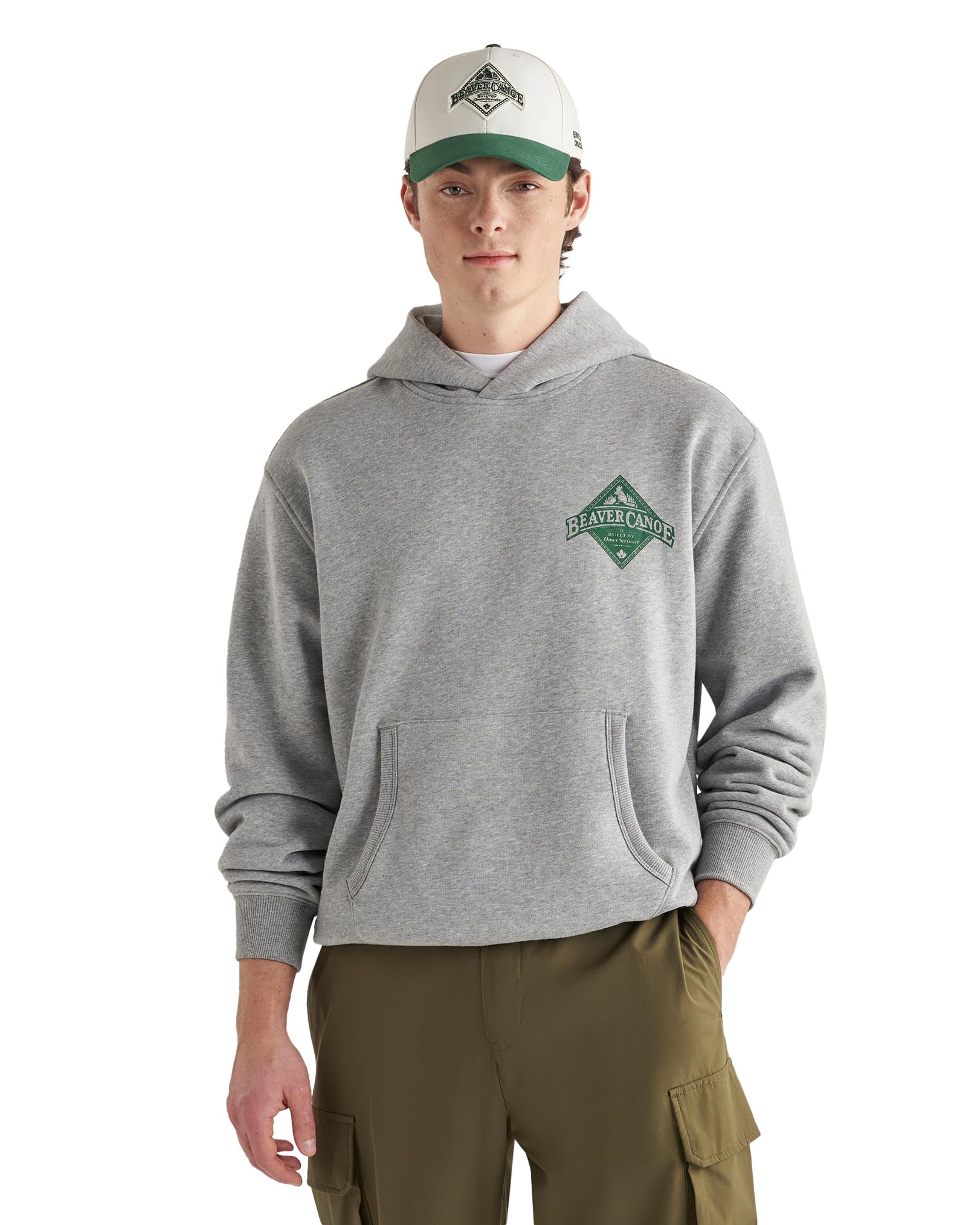 Beaver Canoe Men's Kanga Hoodie, Organic Cotton & French Terry