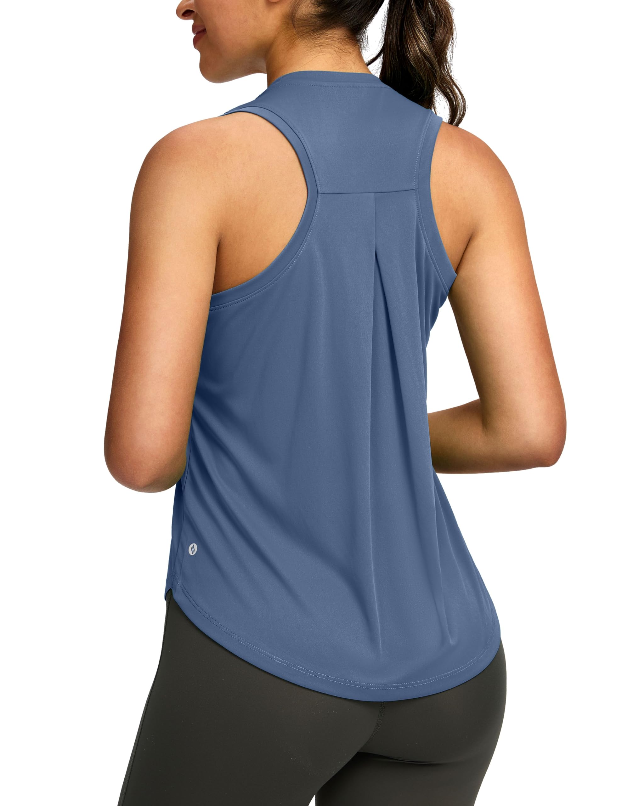 SANTINY Top da donna senza maniche leggero per tennis, yoga, palestra, atletica, corsa, canotta da donna