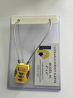 Locking Parking Permit Holder - Large Permit