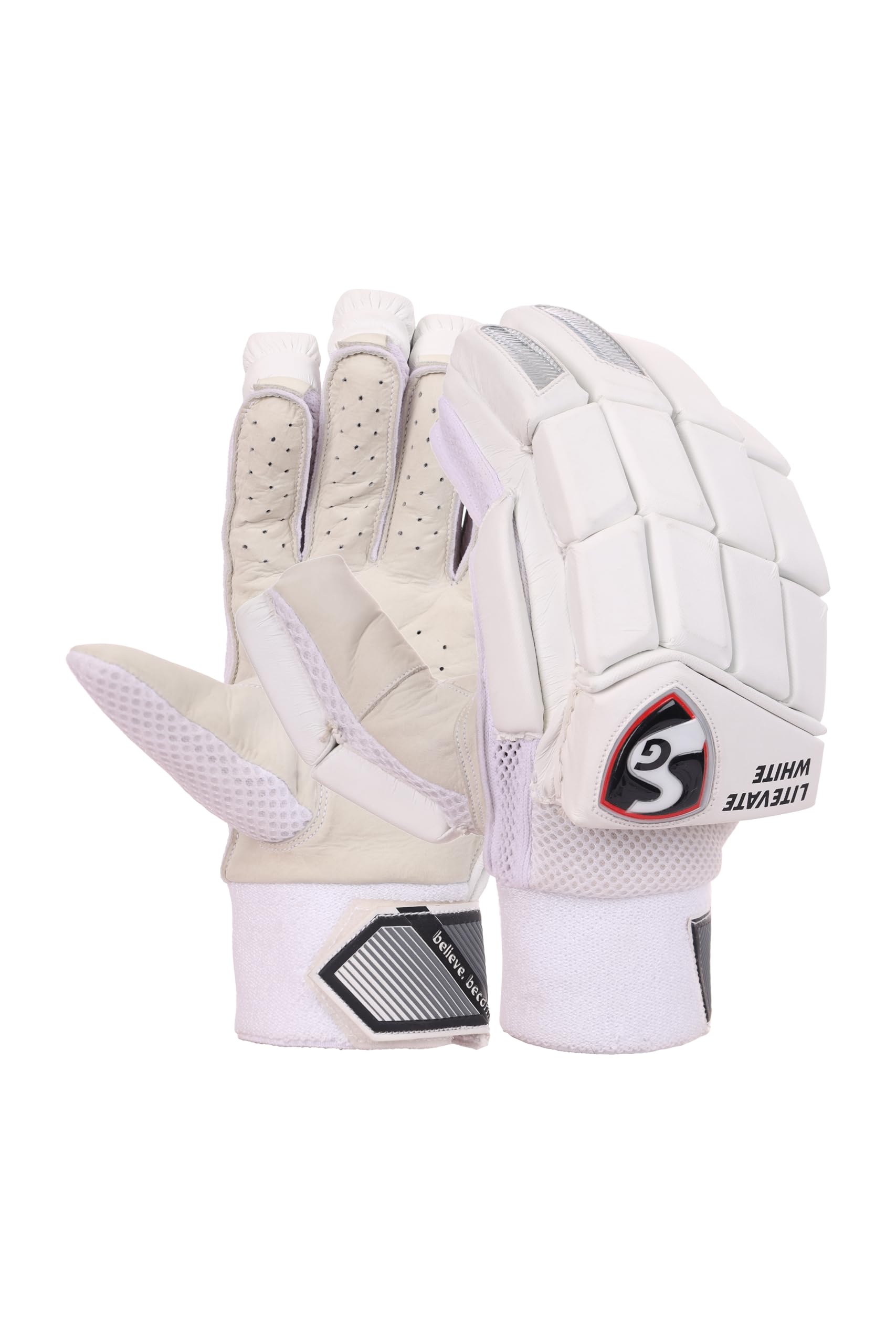 SG Batting Gloves LITEVATE White Youth LH-image-29