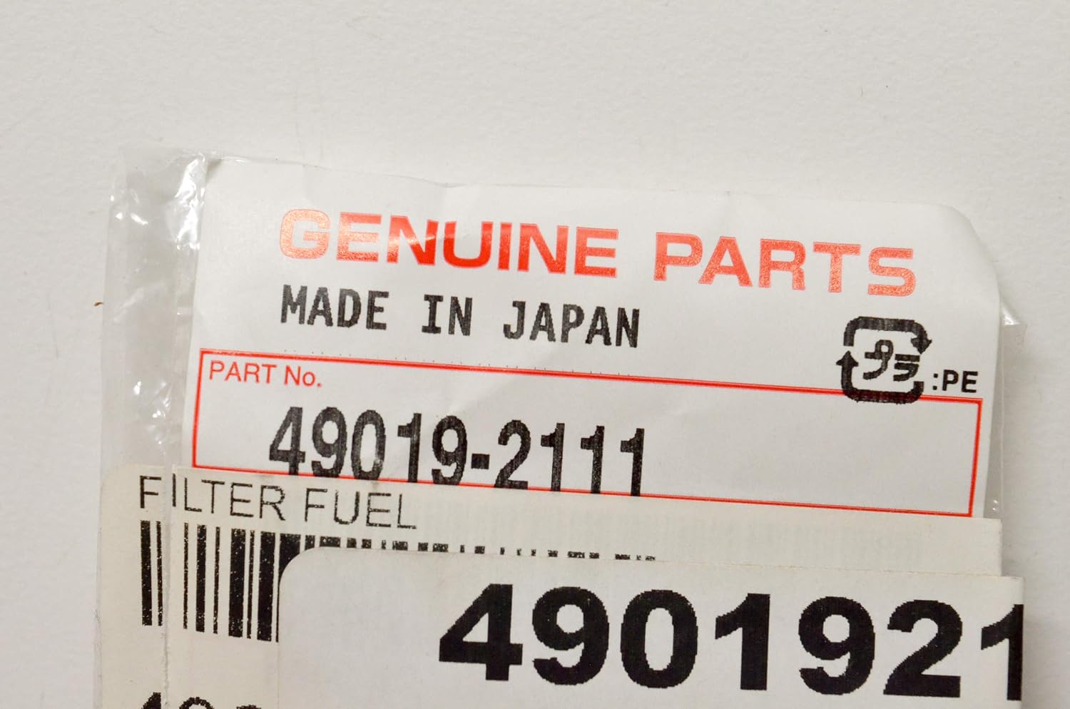 KAWASAKI FILTER FUEL 49019-2111 Kawasaki Engine Parts