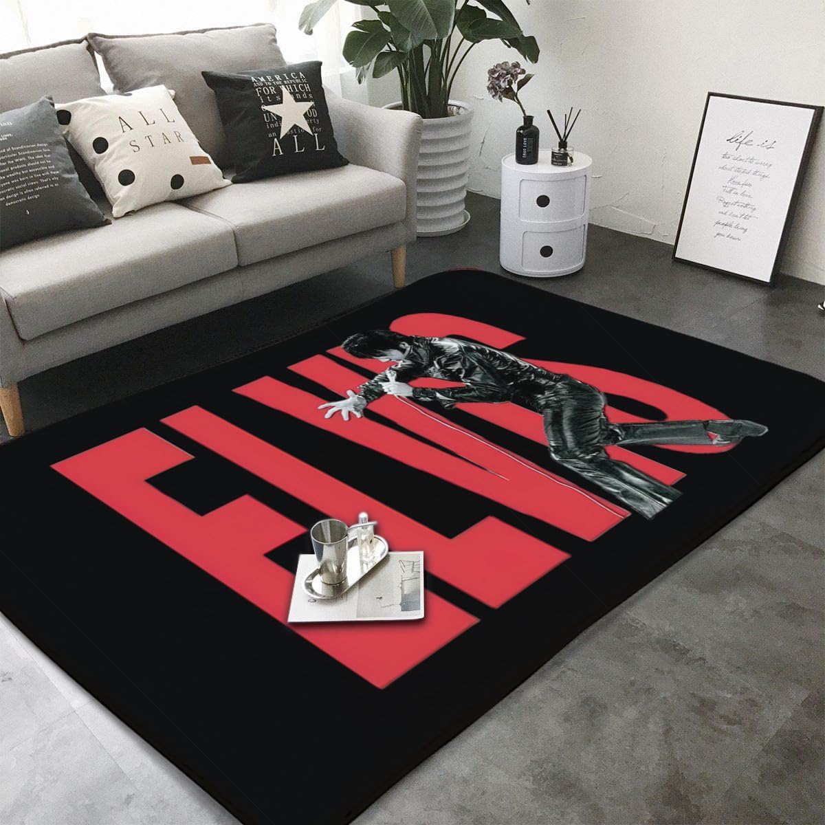 エルビスプレスリーブランケットマルチカバーラグ142x118 エルビスプレスリーブランケットマルチカバーラグ142x118