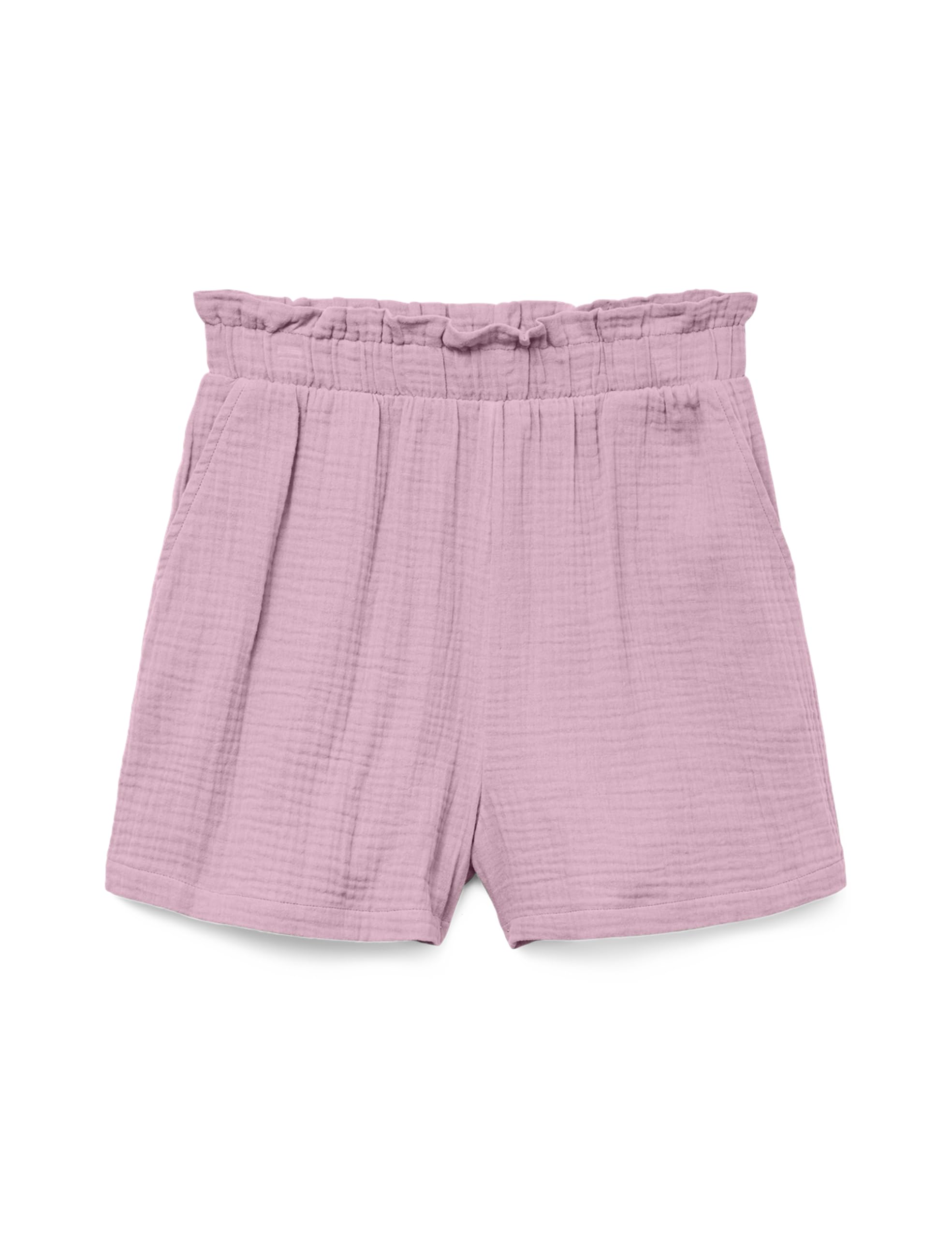 VERO MODA Women's Vmnatali Hw Shorts WVN Ga Noos, Roseate Spoonbill, L