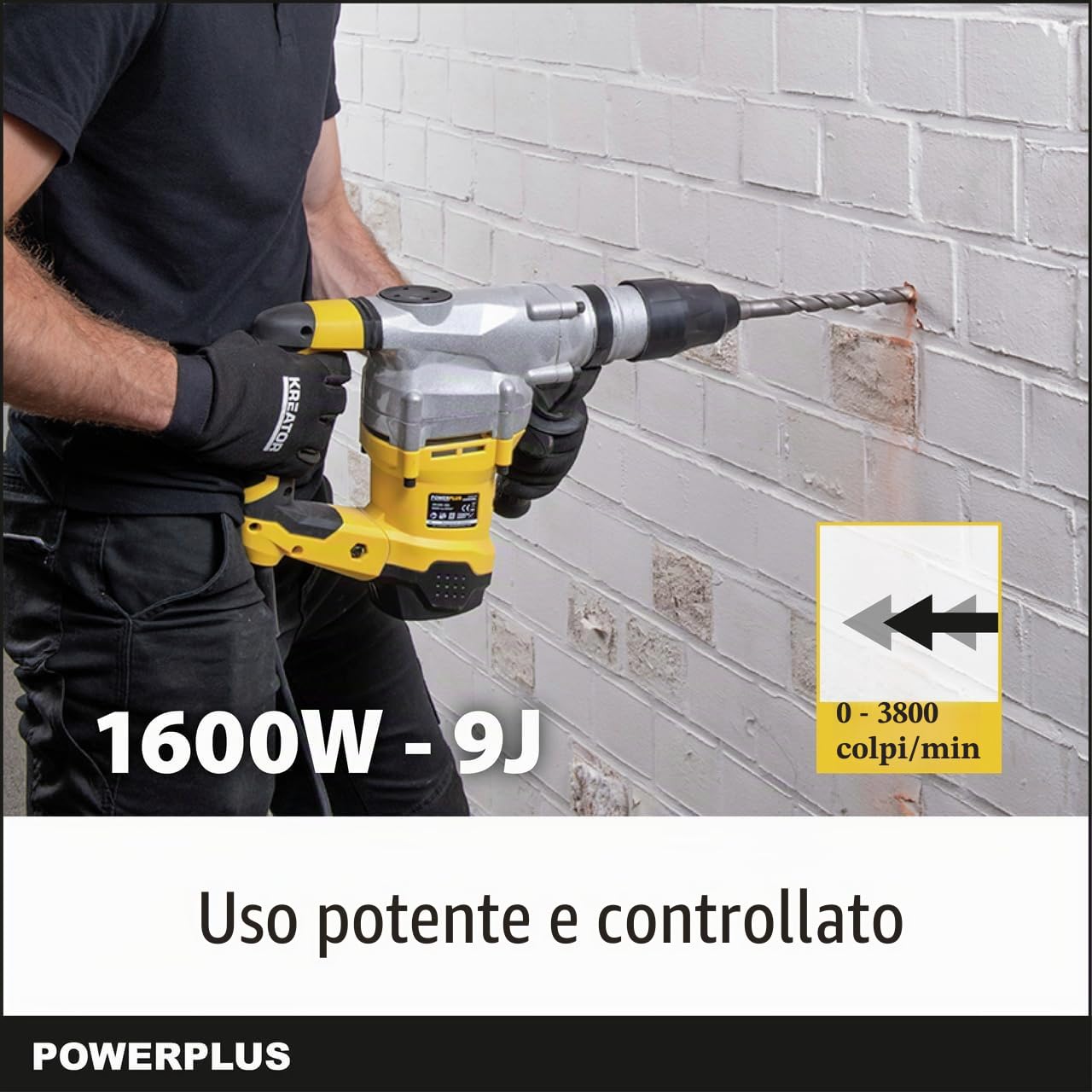 POWERPLUS POWX1179 - Martillo Percutor 1600 W