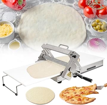 Folding Dough Sheeter 15.5in/12in Manual Dough Roller Machine Stainless Steel for Bakeries Pastries Thickness Adjustable 0-25mm A300