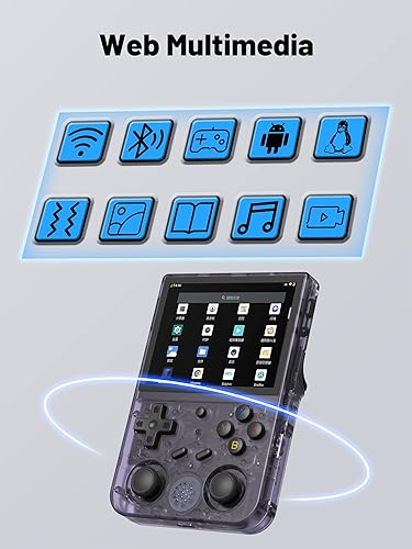 Miniatura 5 de Consola de juegos portátil retro RG353V, sistema operativo dual Android 11 y sistema Linux compatible con 5G WiFi 4.2, Bluetooth, salida de TV de