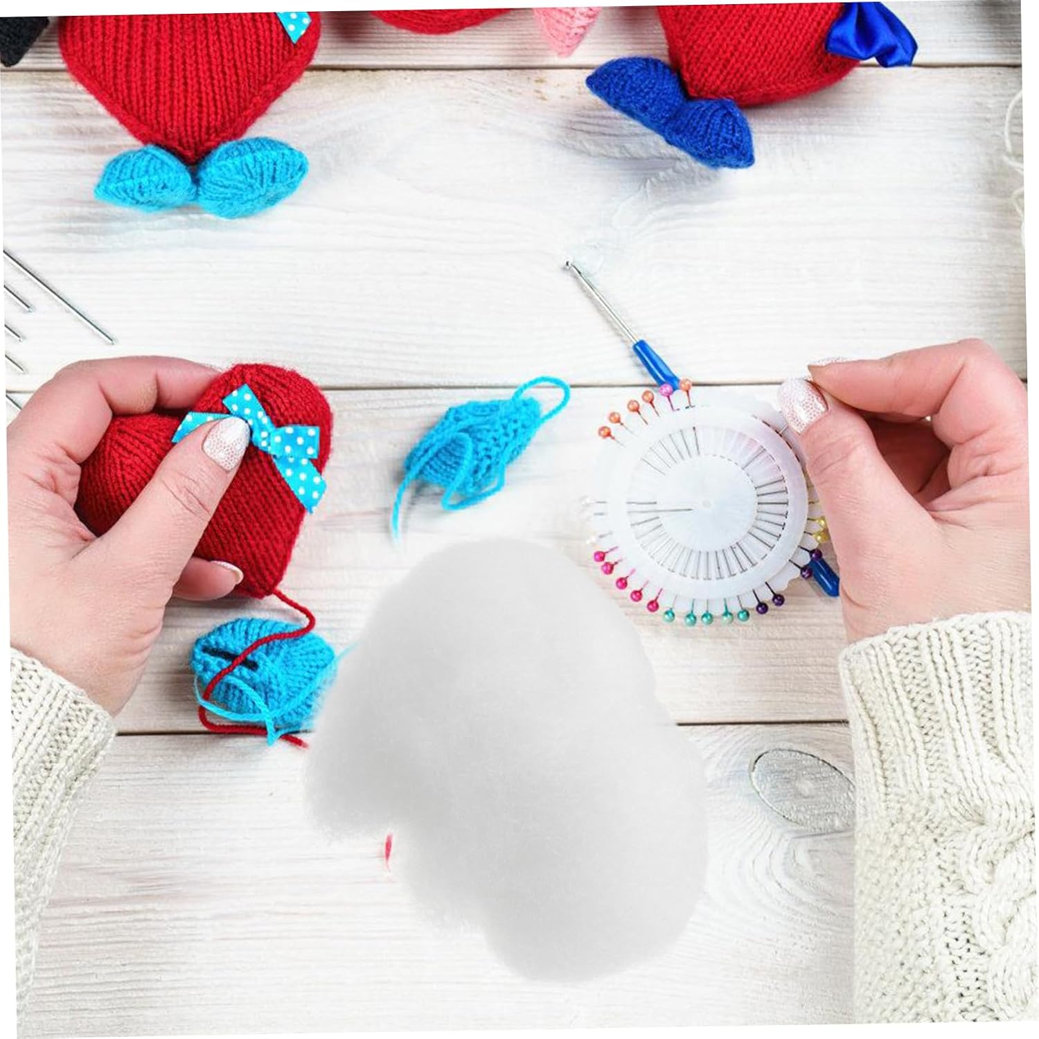Uonlytech 1Bag Pillow Filling Fluffy DIY Craft Stuffing for Stuffed Animals and Cushions High Resilience Material for Pillow and Doll Projects Easy to Use Lightweight