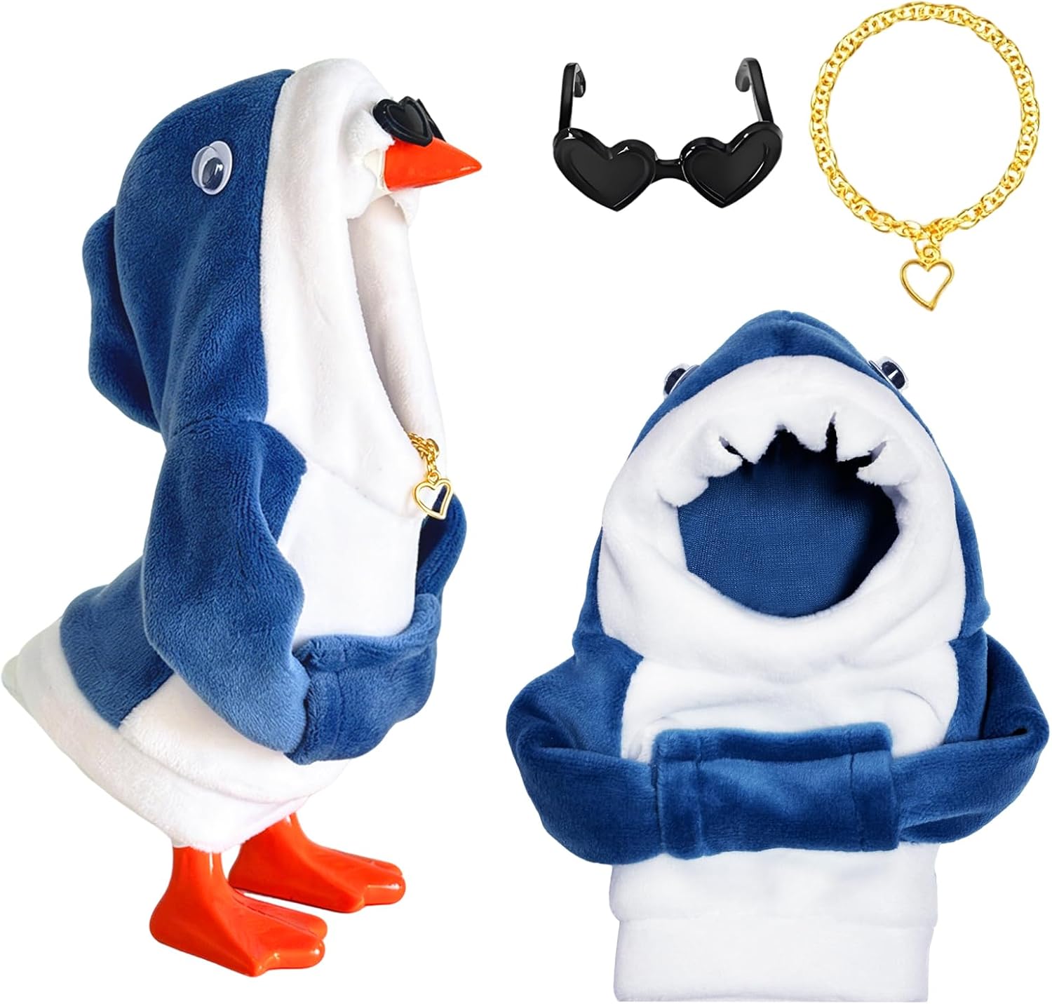 7 inch Desk Goose Outfits Mini Desktop Goose Clothes Accessories Hoodie Set