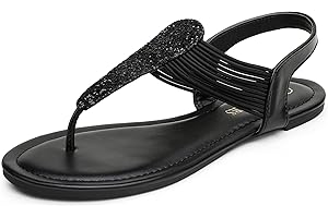 Women's Strappy Gladiator Black Sandals with Ankle Strap