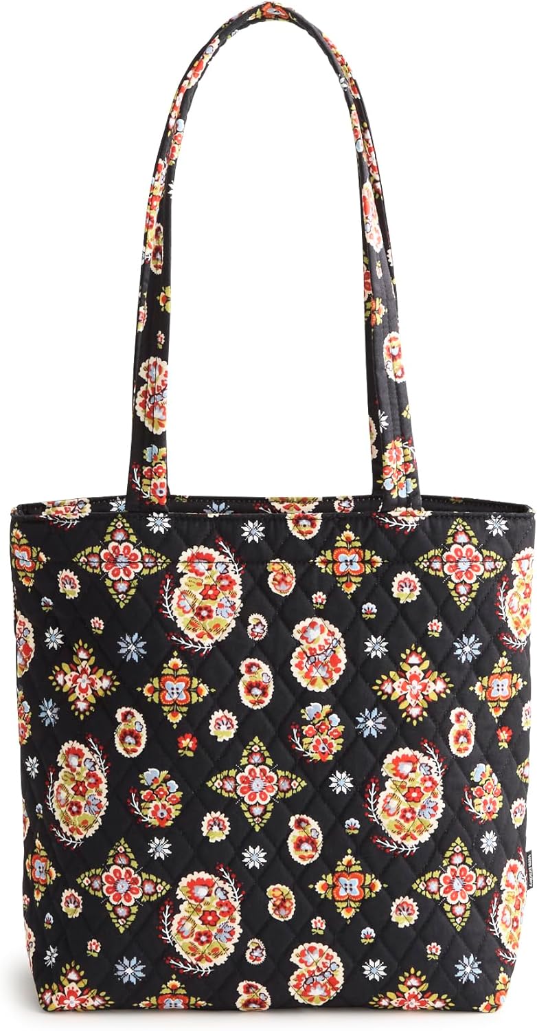 Premium Cotton Small Original Zip Tote Bag, Daffodils - Image 4