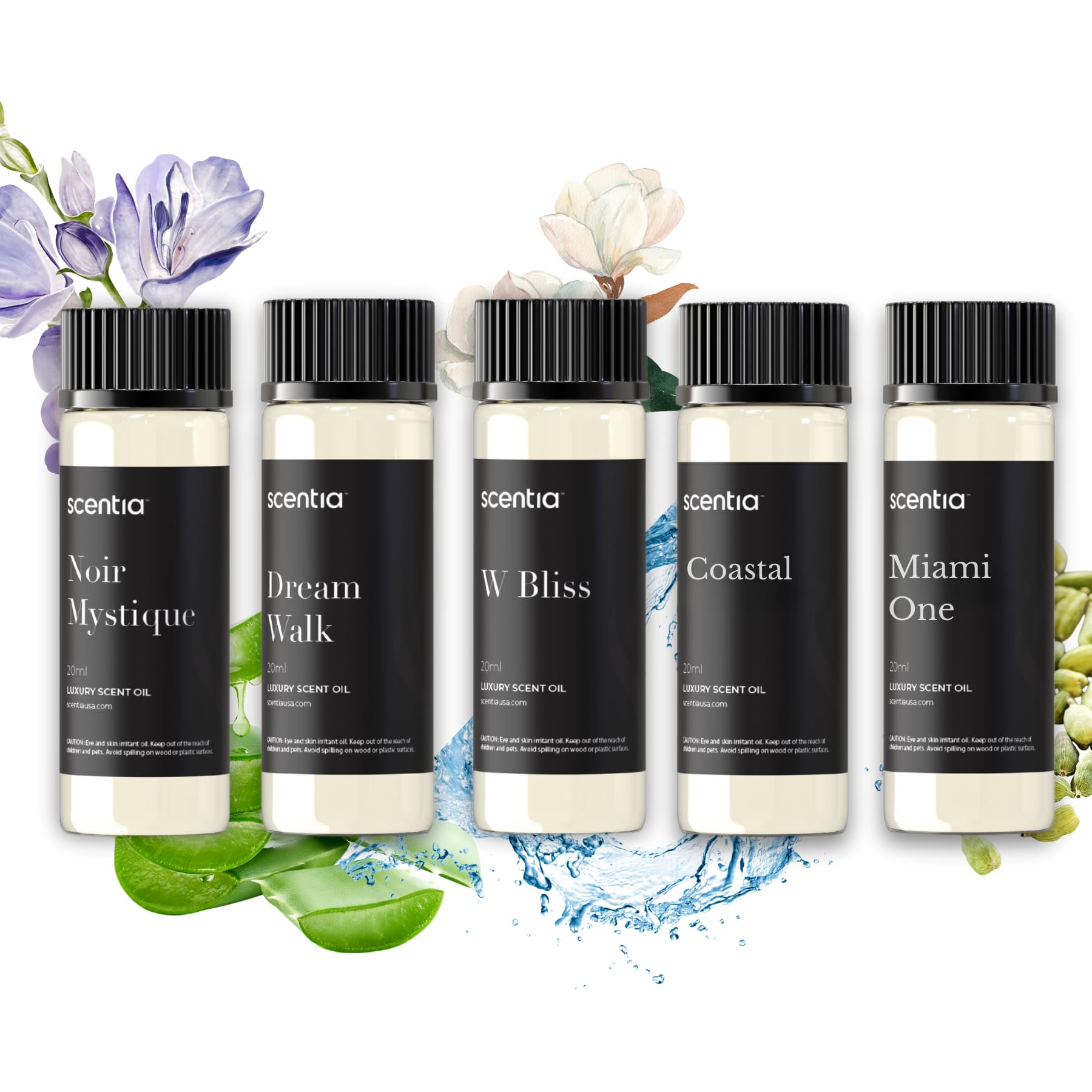 My Way Hotel Diffuser Oil | Aromatherapy Fragrances Inspired by 5-Star Hotels | Luxurious Scents Gift Set-5x20ml Bottles Set-The 1 Hotel Miami Beach & 5-Star Hotels - Thanksgiving & Holiday Gift