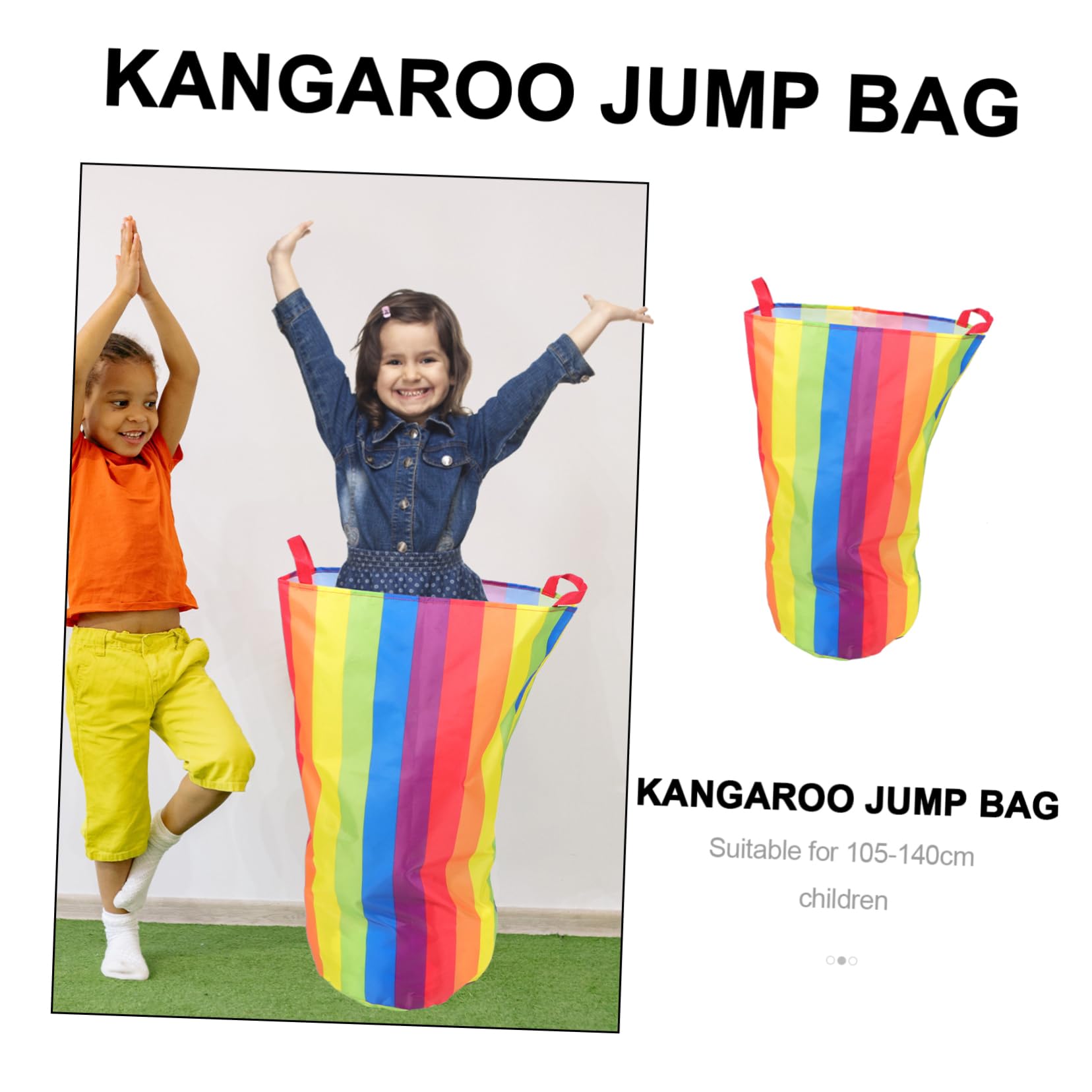 Toyvian Oxford Cloth Jumping Bag for Kids Bean Bag for Toddler Educational Sack Game for Classroom
