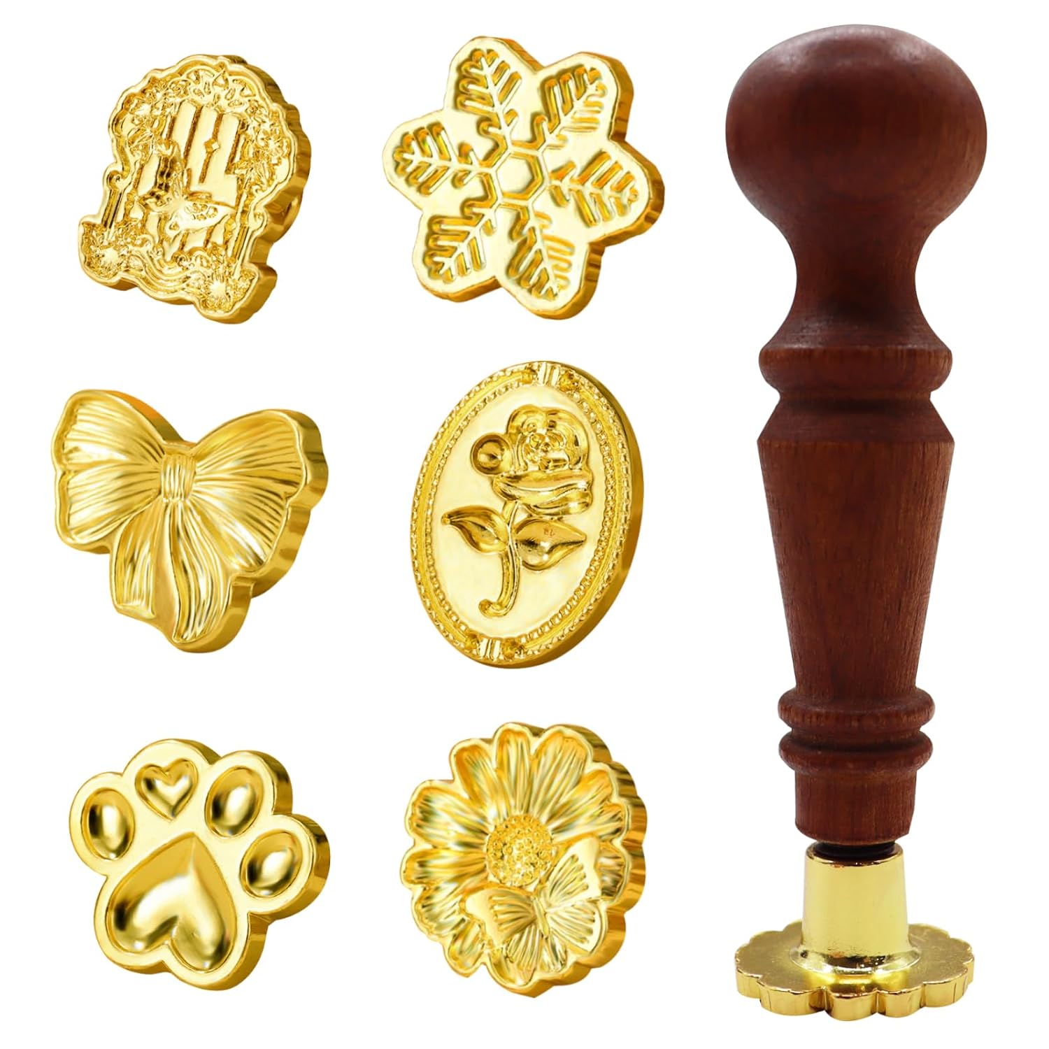 Wax Stempel Sealing Kit, Retro Wax Crafts Set Sealing Stamp Wax Stamp Beads DIY Wax Seal Set Voor Kaarten Enveloppen Pakketten Cadeaupapier Brief