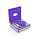 ihvan online Luxury Islamic Prayer Velvet Covered Gift Box, Deluxe 4 Piece Set with Elegant Velvet Covered Quran & Prayer Beads Tesbih & Prayer Rug, Ramadan & Eid Gift, Purple