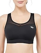 イベット スポーツブラ 揺れない ハイサポート 後ろホックタイプ メッシュ素材 内蔵成型カップ レディース 吸汗速乾