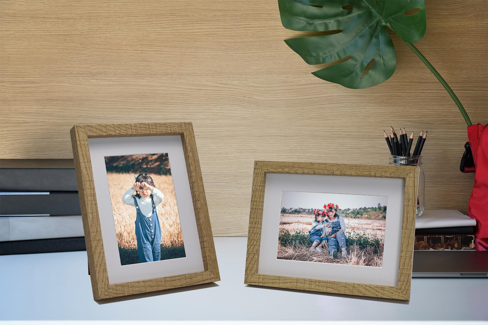 6x8‘’ Wooden Picture Frame Set of 3 with Acid Free Mont for 4 x 6''Frame,Gallery Boxed A5 Wooden Picture Frame 3Pack,4 x 6''Boxed Picture Frames for Tabletop and Wall Mounting - Image 4