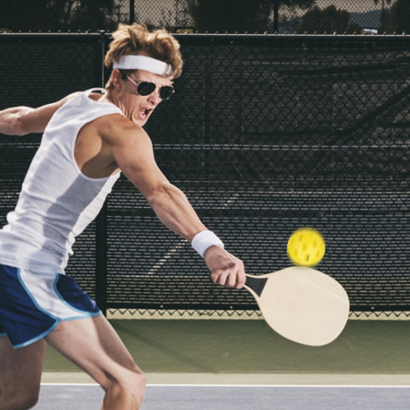Generisch Pickle Balls - Palline da pesca per esterni, con 26 fori, per allenamento amatoriale, gara e club