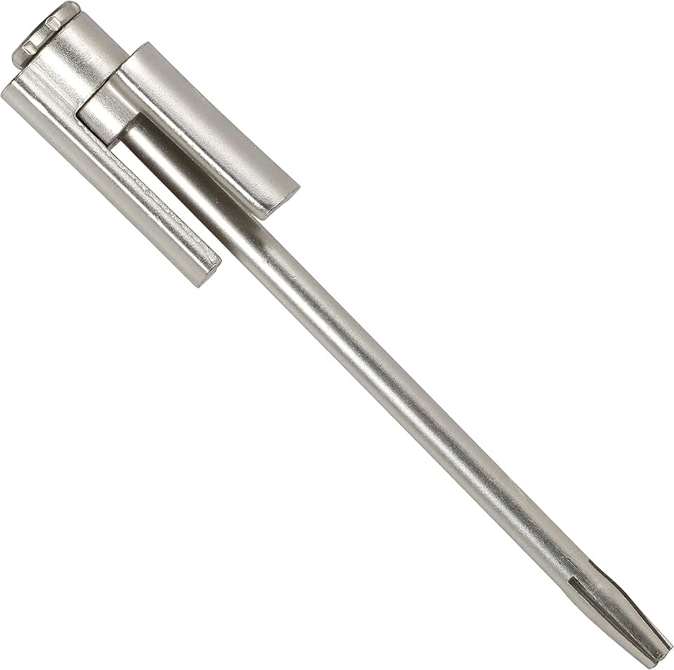 Rok Hardware Heavy Duty Metal Hinge Pin Stop, Fits All 3-1/2" (89mm) to 4" (102mm) Residential Hinges, Satin Nickel