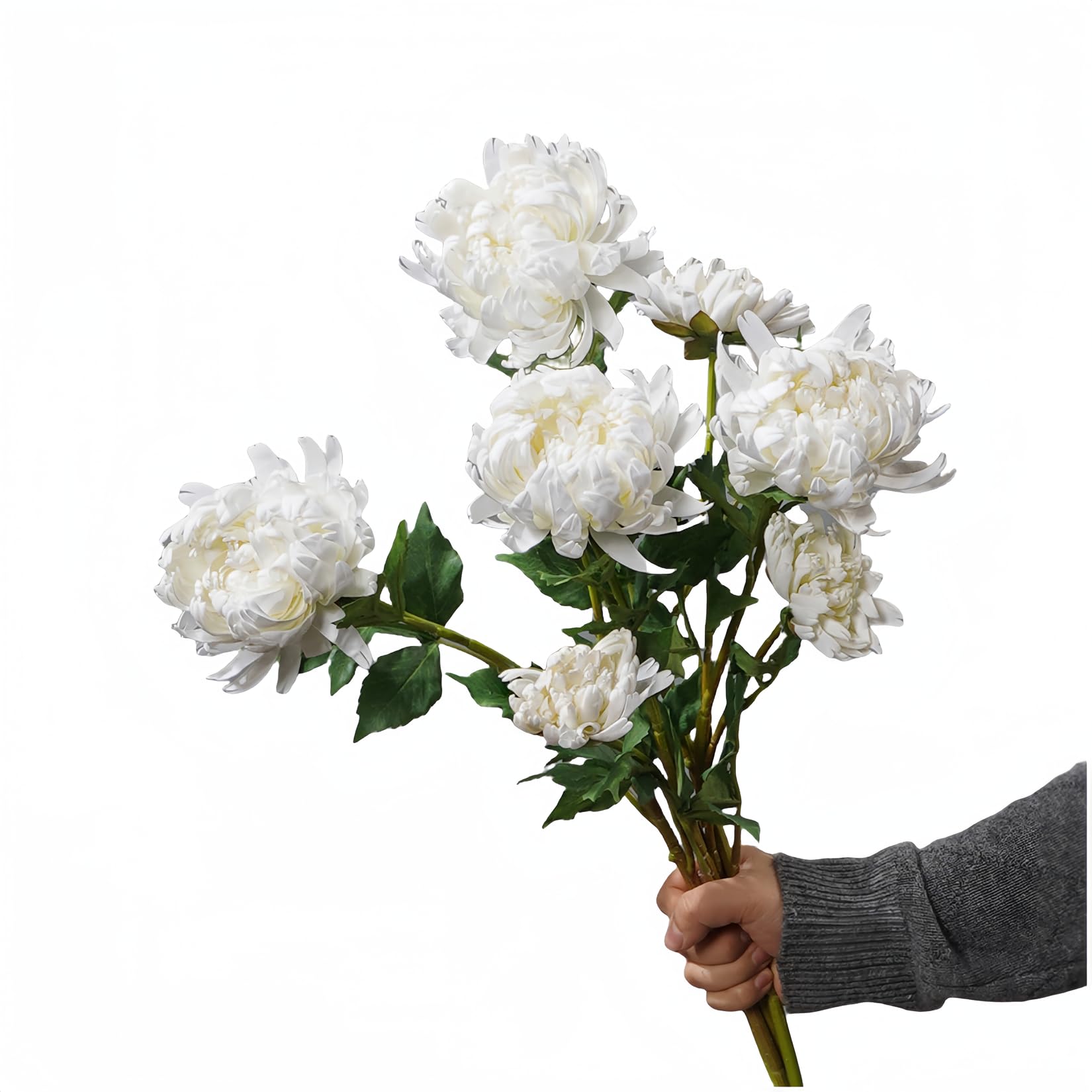 Amazon｜MAIBED 仏花 花束 菊 大きいサイズ お供え 造花で水換え不要 