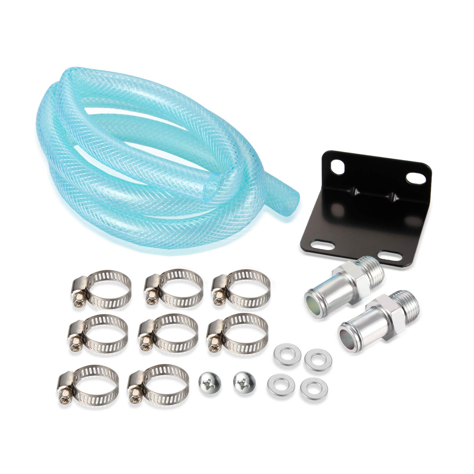 Kit Tappo Universale Per Serbatoio Olio In Lega | Diametro 80 Mm Altezza 150 Mm | Con Racconti 9mm E 15mm | Finitura Cromata | Per Motoveicoli - copertina