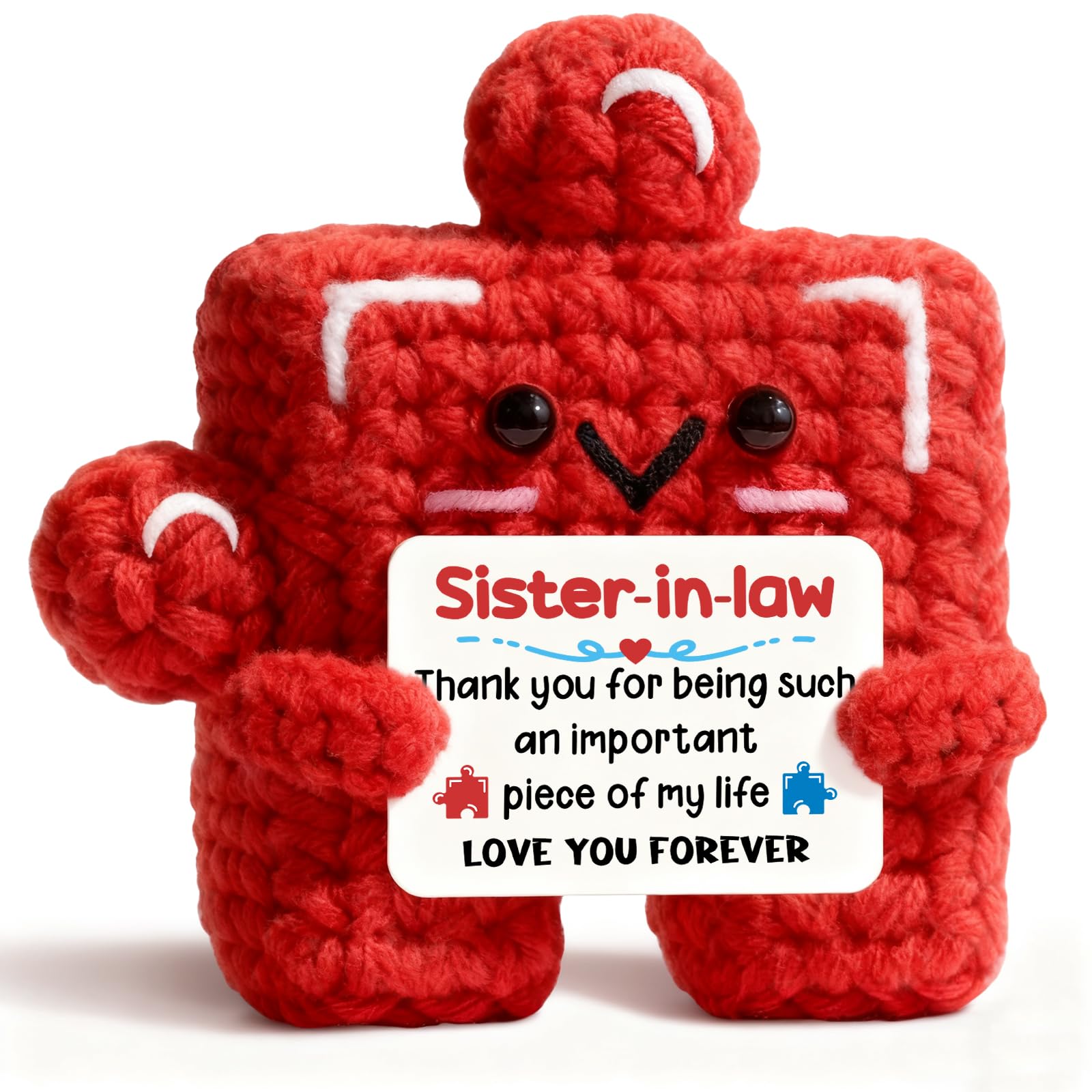 Sister in Law Gifts, Sister-in-Law Birthday Gifts, Crochet Puzzle Piece