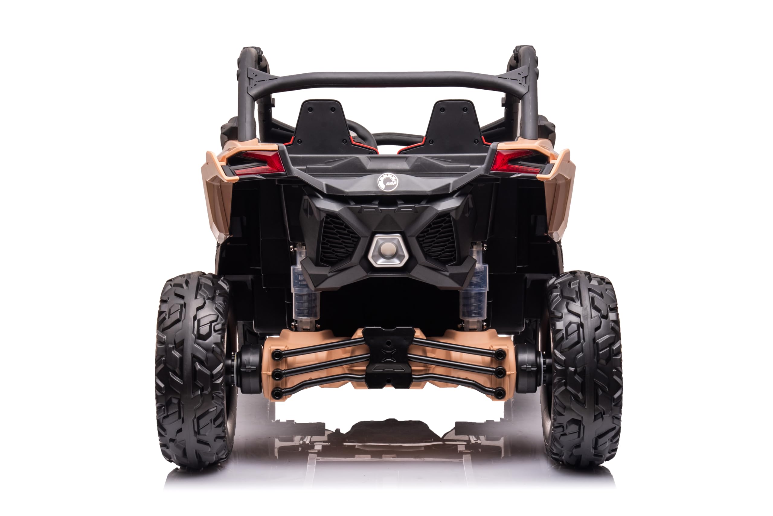 FINOOS Macchina Elettrica per Bambini Can-Am Maverick 24V Fuoristrada 2 Posti Maxi Buggy, 4x 200W Motore con Telecomando e Ampio Sedile, Batteria: 24V7AH, 3-8 anni (RS-Versione)