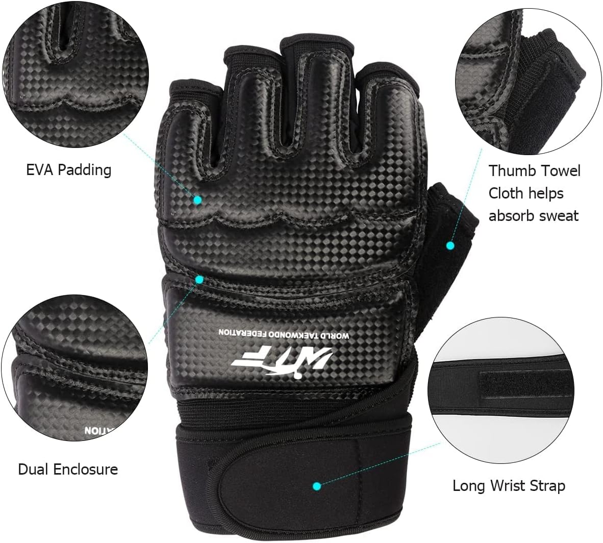 Punch Bag Training Gloves, LangRay MMA Grappling Gloves for Sparring Martial Arts Boxing Training for Adults and Kids image 2
