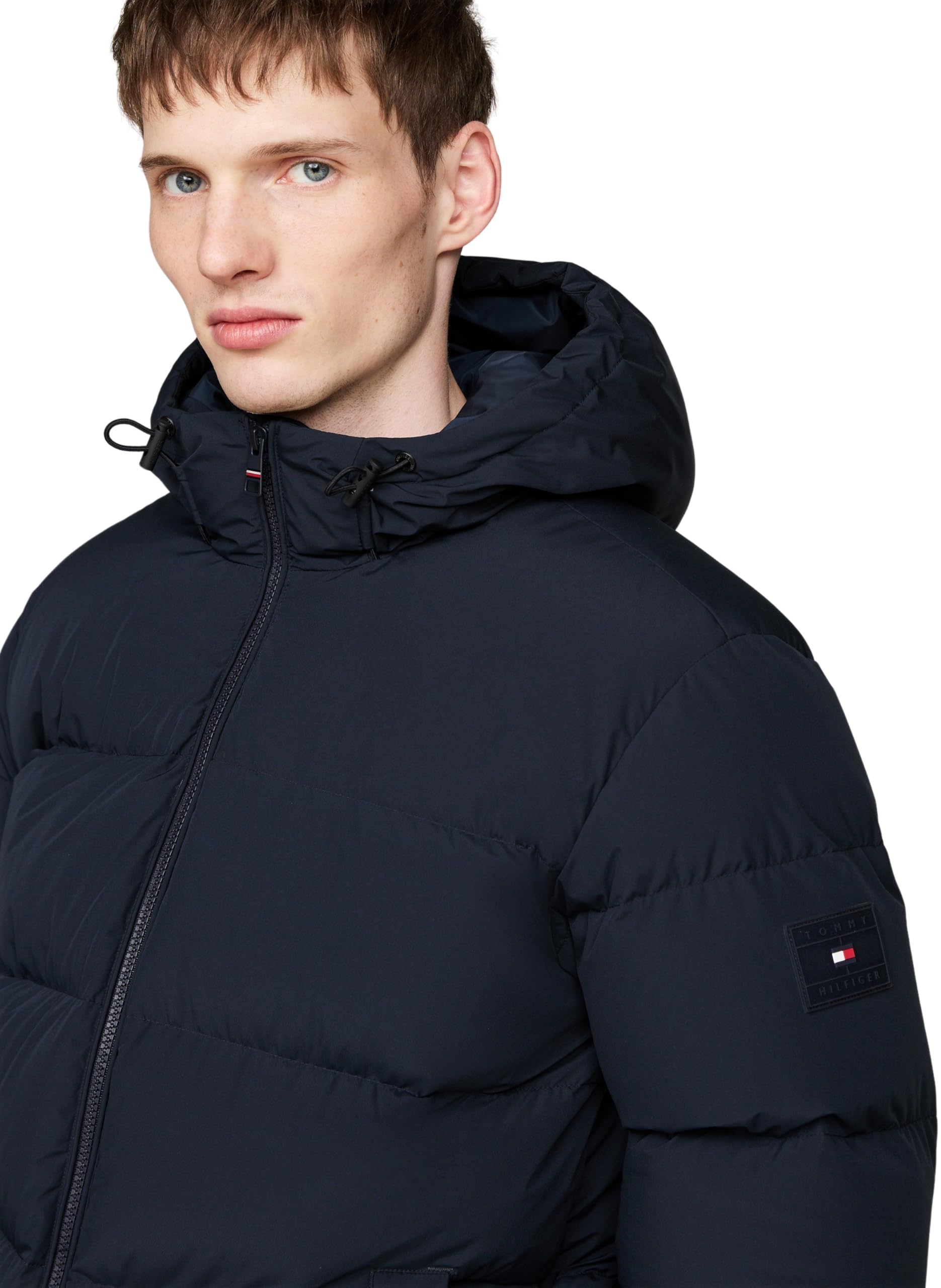 Tommy Hilfiger Cazadora Acolchada Hombre Down Hooded Puffer Jacket con Capucha
