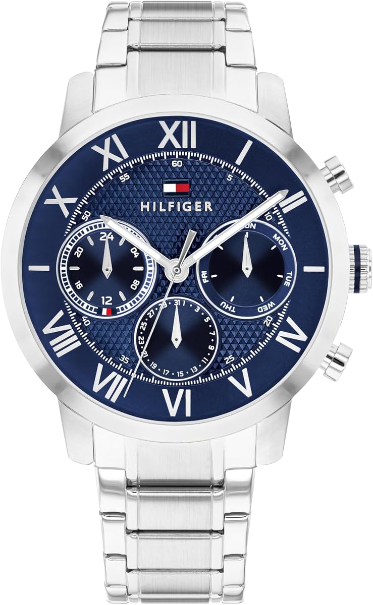 Tommy Hilfiger Men's TH-Oxford Multifunction Watch - Round Case - Modern Classic Style - Gift for Him 42mm